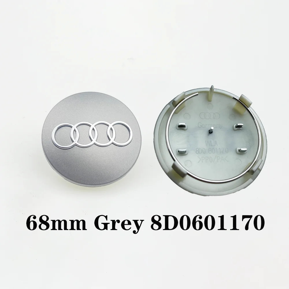 4x Radnabenkappen Set 60mm-69mm Ersatz Felgenkappen für Fahrzeug Styling