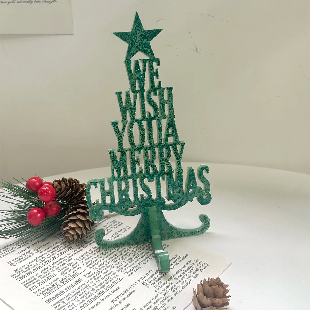 Silikonform für handgemachte Weihnachtsornamente und Dekoration