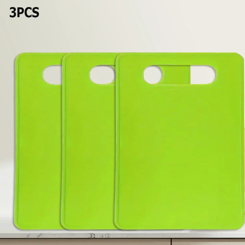 Flexibles Küchenschneidebrett aus Kunststoff rutschfest für Fleisch Gemüse