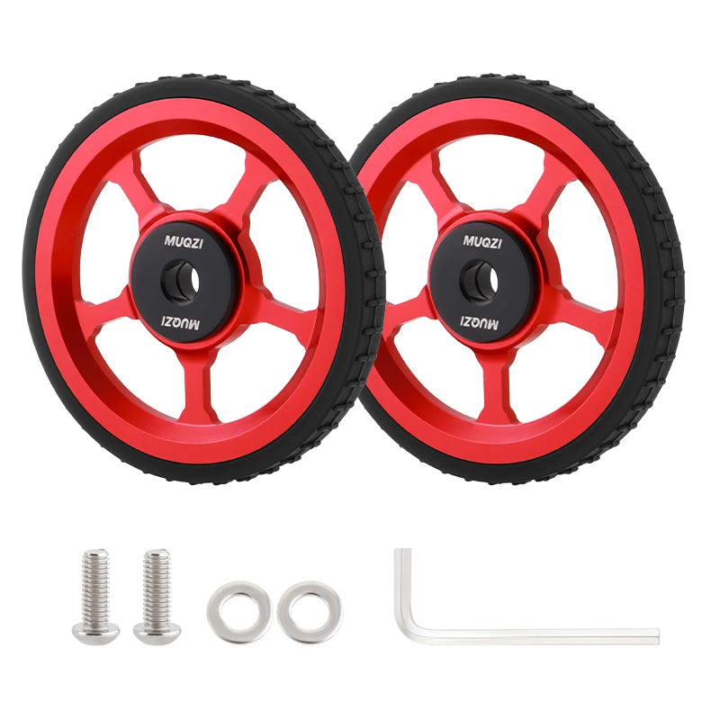 MUQZI Eazy Wheels Faltrad-Rollenräder, kompatibel mit Brompton-Yabubest - Home & More