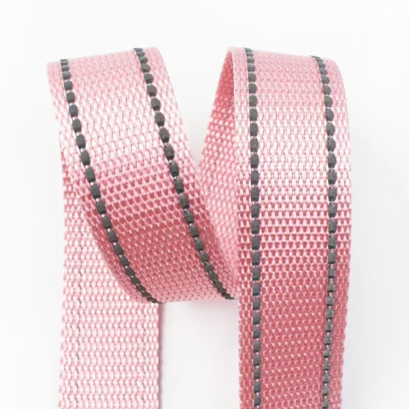 Reflektierendes 25 mm Polyester-Gurtband 5 m für Taschen DIY Hundehalsband