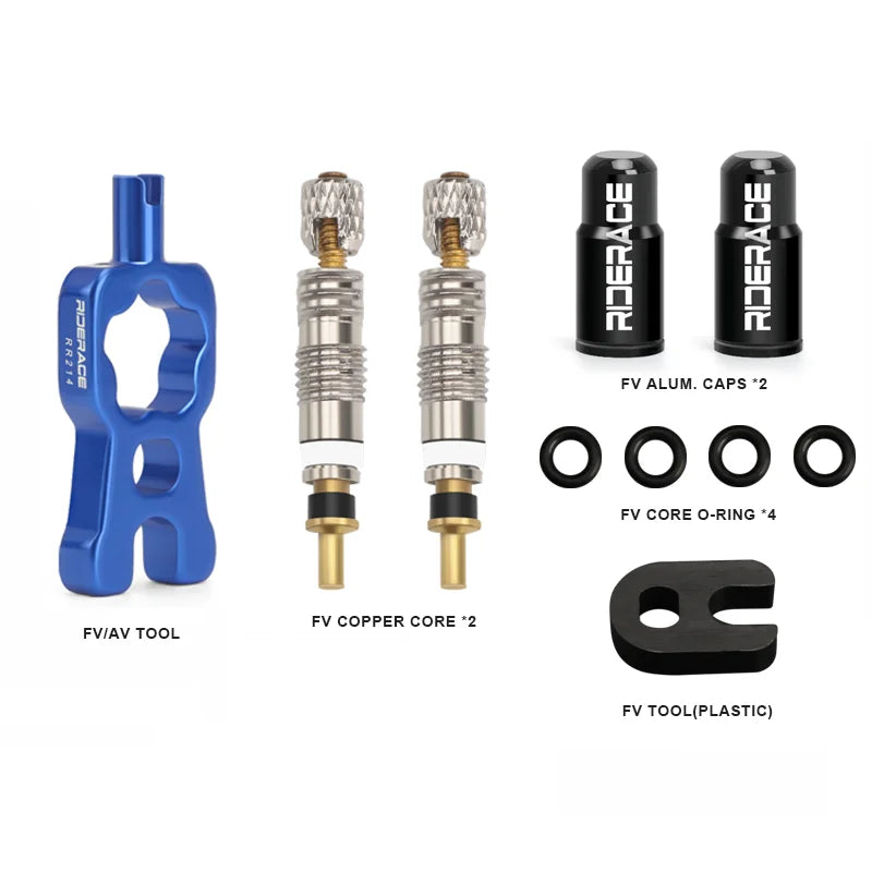 Präzises Presta Tubeless Ventil Core Kit – langlebig, abnehmbar - dicht