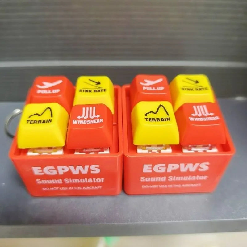 Tragbarer Flugzeug Notfall Sound Simulator Schlüsselanhänger aus Kunststoff-Yabubest - Home & More