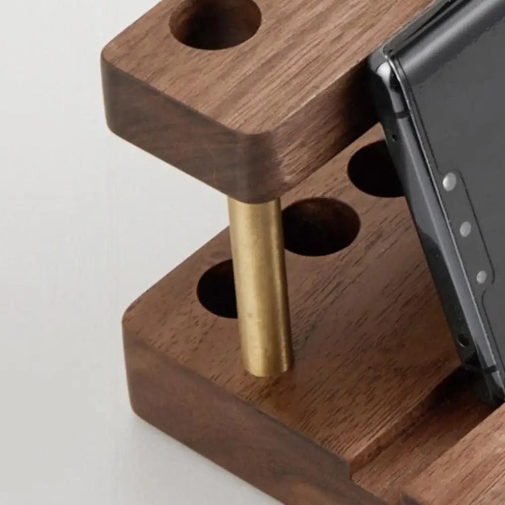 Moderner Schreibtisch Stiftständer aus Holz mit 9 Fächern-Yabubestshop