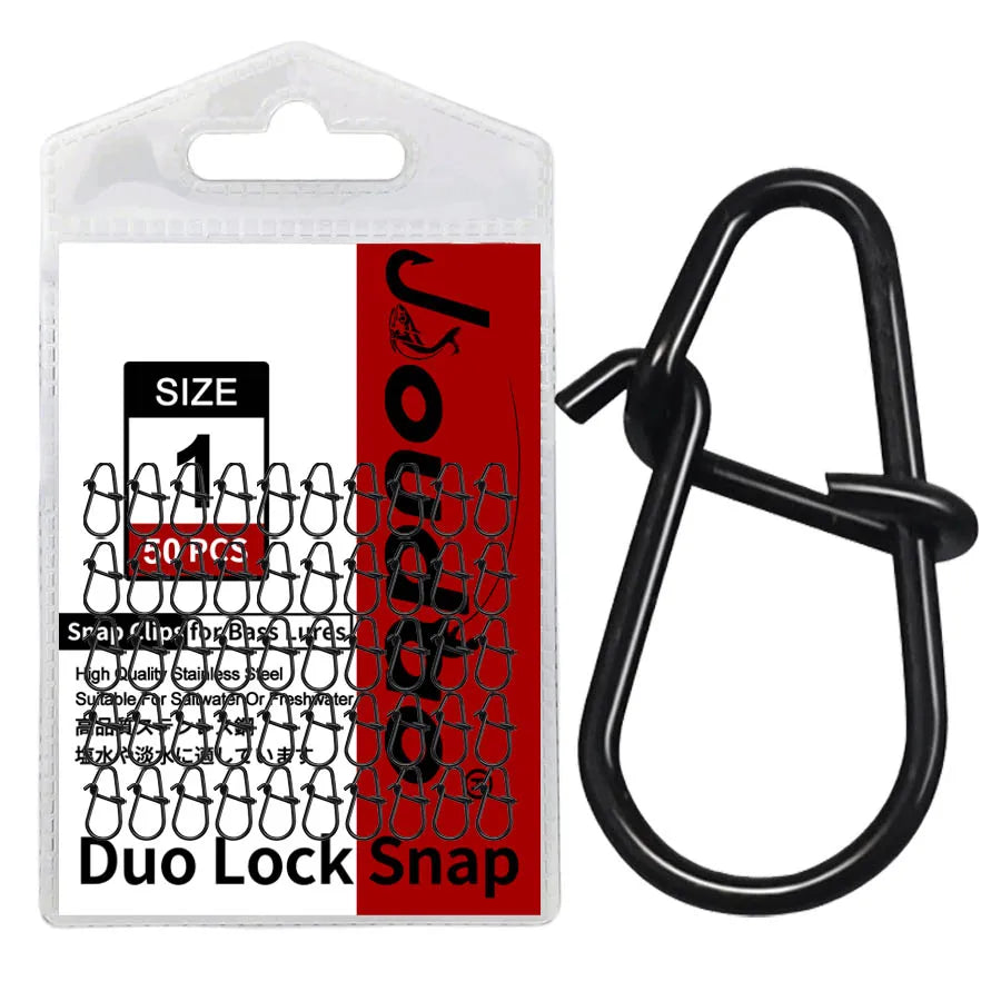 50 Stück Edelstahl Angel Snaps Duo Lock für schnelles Wechseln