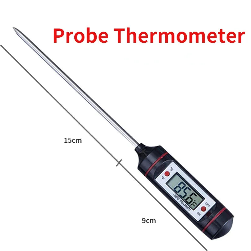 Digitales kabelloses Ofen Thermometer mit Fleischtimer und Sonde