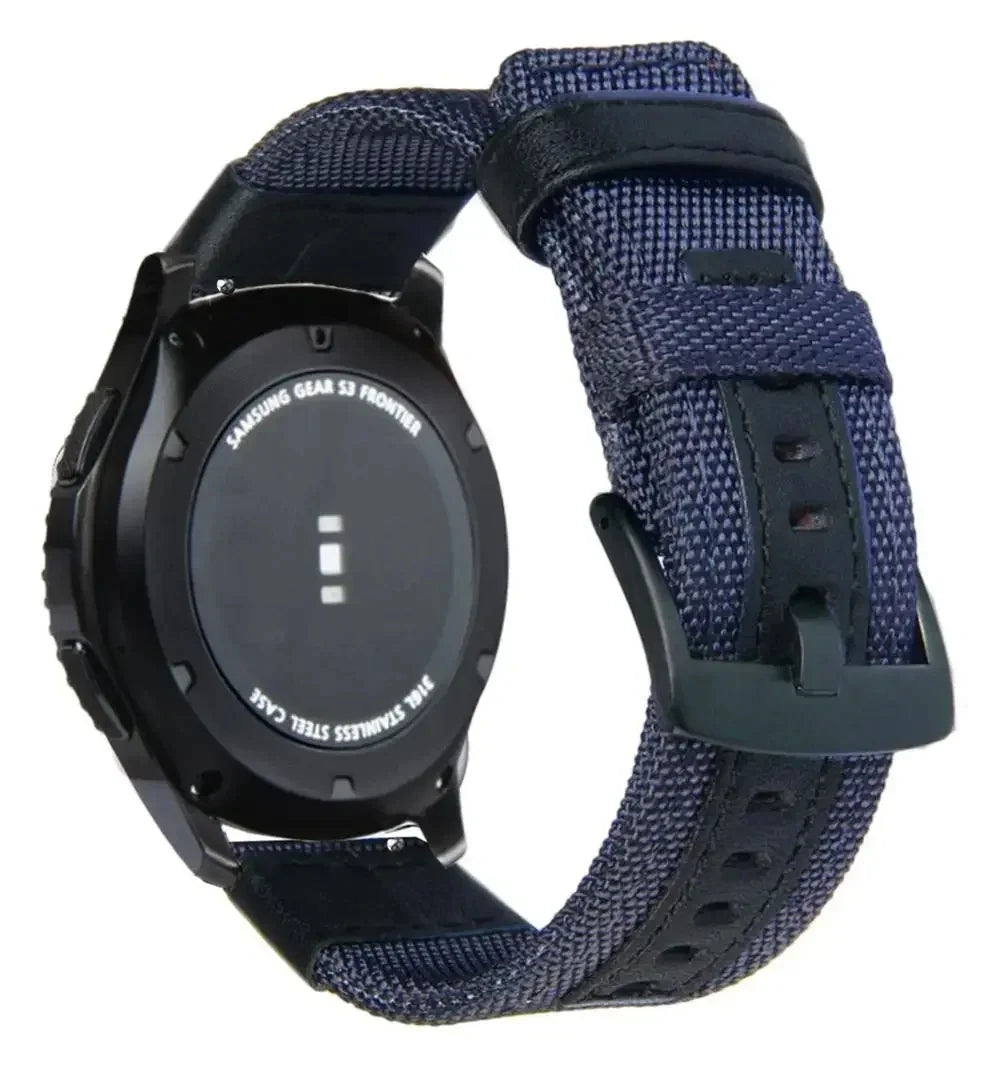 Nylon Sport-Uhrenarmband 18cm für diverse Smartwatch Modelle 20/22mm