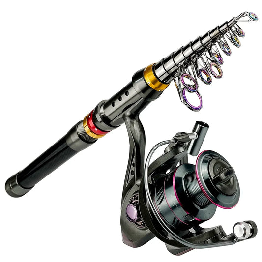 Premium Carbon Faser Angelrute und Reel Combo 1,8-3,6 m-Yabubest - Home & More
