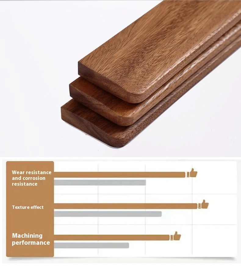 Ergonomische Massivholz Handballenauflage für mechanische Tastaturen