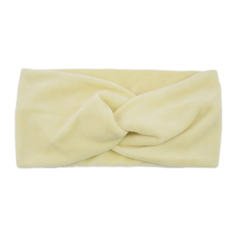 Elastisches Yoga Stirnband aus Samt für Make up und Gesichtspflege-Yabubestshop