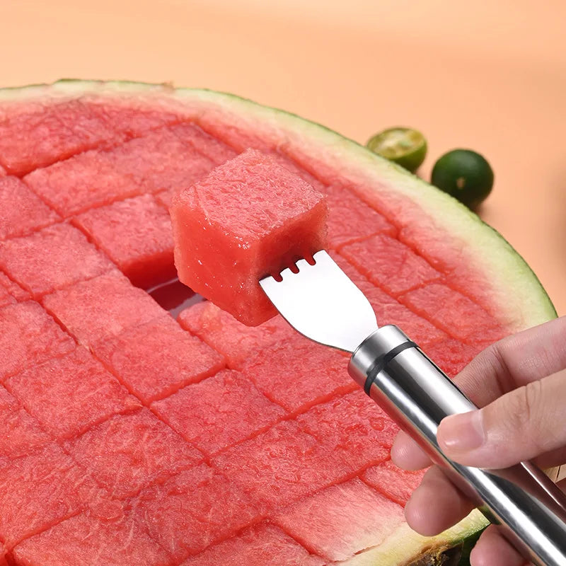 Edelstahl Obstteiler für Wassermelone Melone Drachenfrucht Slicer