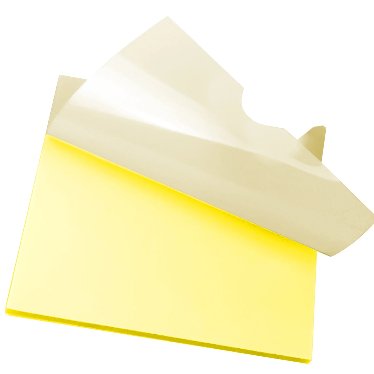 50 Blatt selbstklebende transparente Haftnotizen wasserfest für Büro