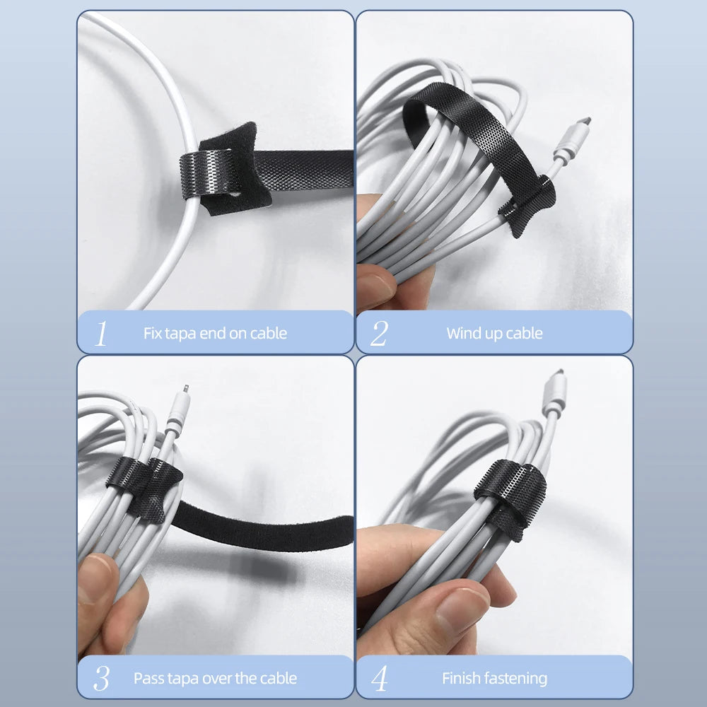 163er Set Kabel Organizer Kabelwickler flexible Clips für Büro