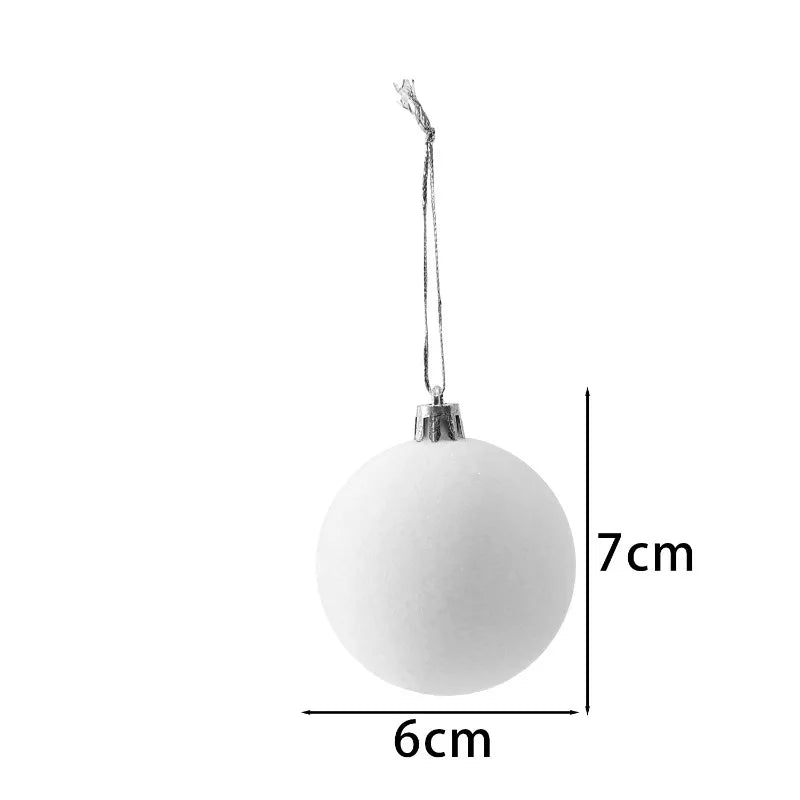 Dekorative Samt Weihnachtskugeln 6 cm 30 Stück in Weinrot