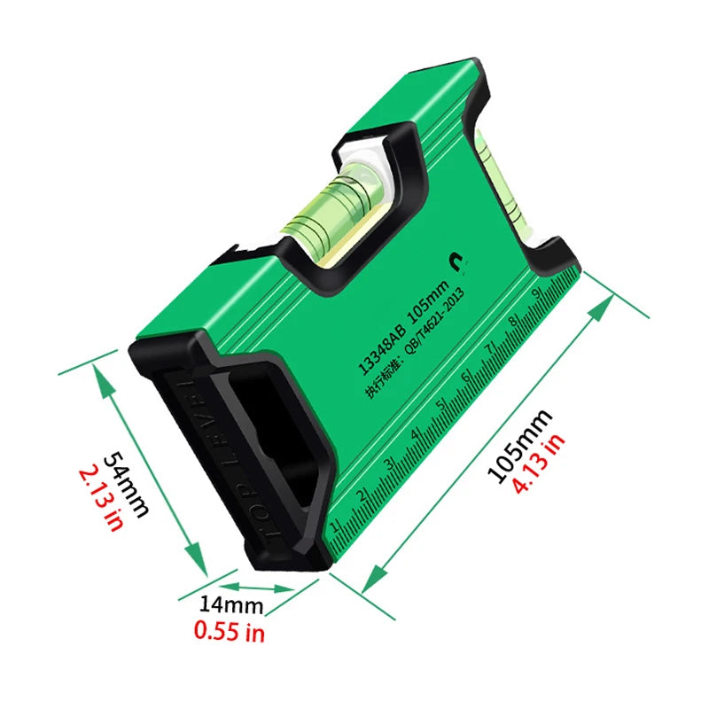 Präzise magnetische Wasserwaage aus Aluminiumlegierung für Bau und DIY