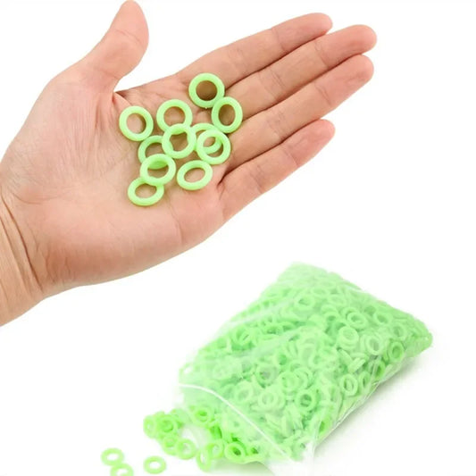50 Teile Nachtsicht Leuchtender Ring Camping Zelt Zubehör 9mm 15mm