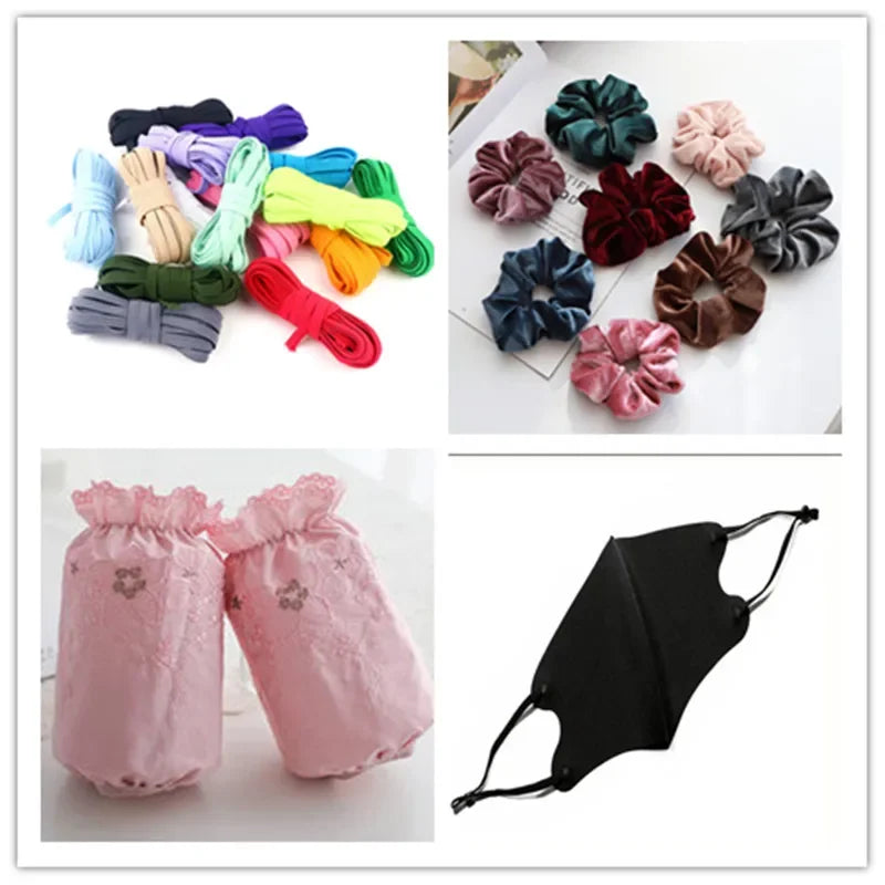 Vielseitiges elastisches Gummiband 6mm für Nähen und Haushalt