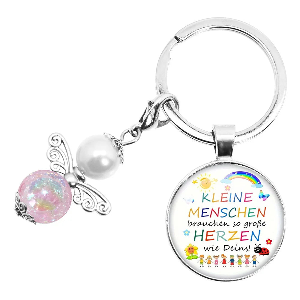 Herz Schlüsselanhänger Geschenk für Betreuer und Pädagogen