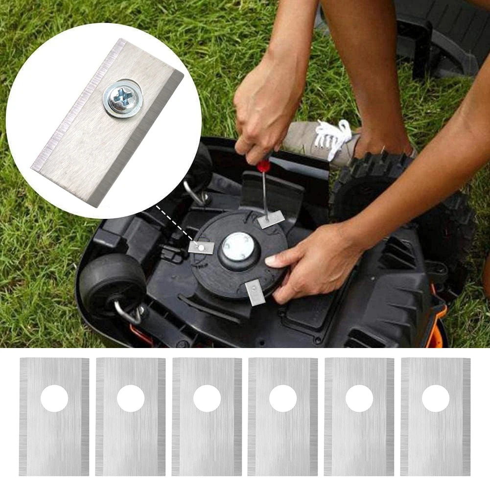 Edelstahl Ersatzklingen für Rasenroboter Schneidmesser Set für akkuraten Schnitt