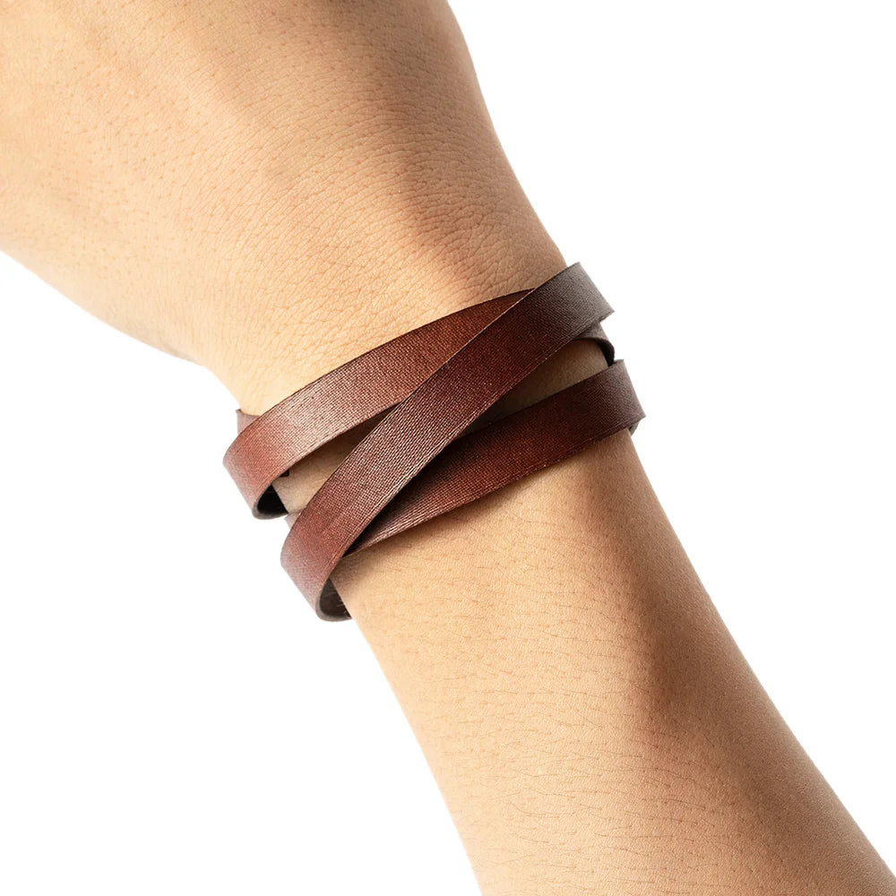 2m flache Lederschnur 3-10mm für Schmuckherstellung und DIY-Armbänder