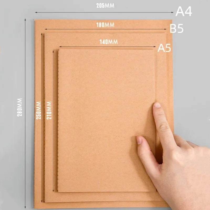 Notizbuch A4 A5 B5 – liniert, kariert oder blanko für Büro und Schule-Yabubest - Home & More