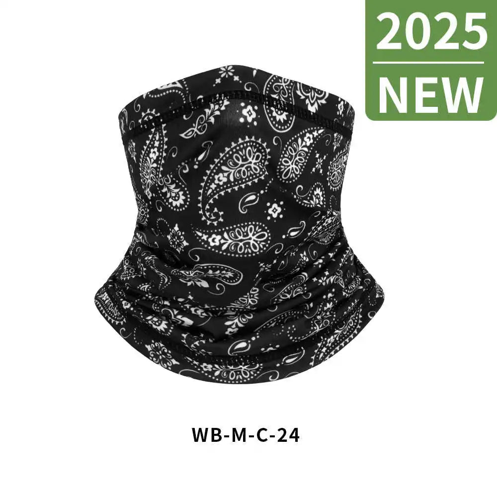 UV-Schutz Eisseide Hals-Gesichtsbedeckung Outdoor Sport Bandana Atmungsaktiv