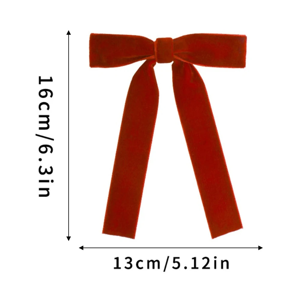 12 Samt Weinrote Schleifen für Weihnachtsbaum & Party Deko