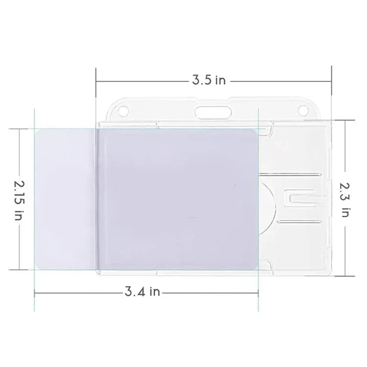 Transparente Ausweishalter mit Ausweisrolle für Mitarbeiter und Karten