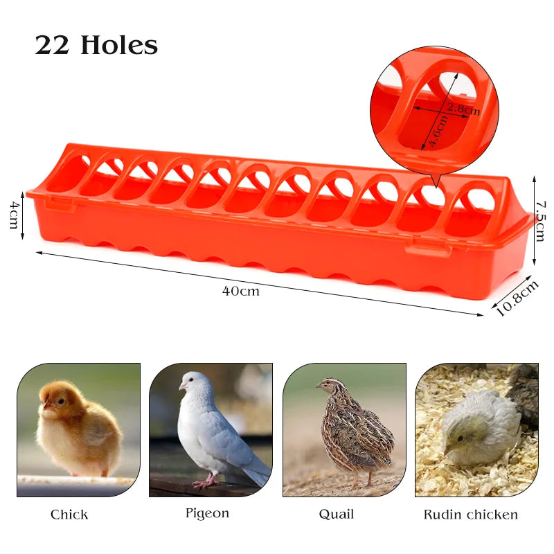 Kunststoff-Flip-Top-Futterspender für Geflügel vielseitig und praktisch