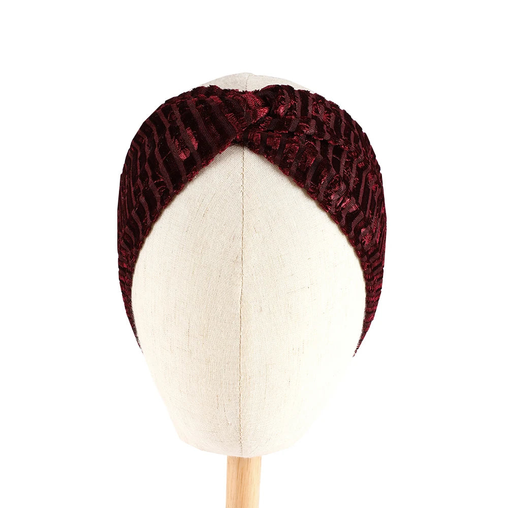 Elegantes breites Samt Stirnband für Damen im Herbst und Winter