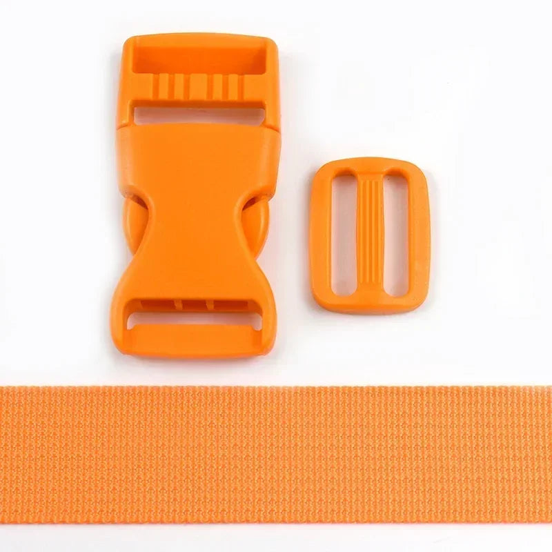 Nylon Gurtband Set 20/25mm Kunststoff Seitenverschluss Tri-Glide Schnallen DIY