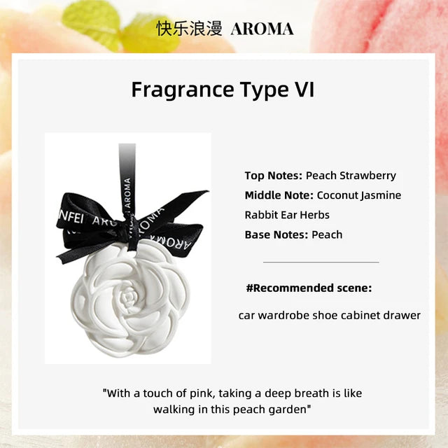 Eleganter Auto Hängelufterfrischer Blumen Design Ozean Duft