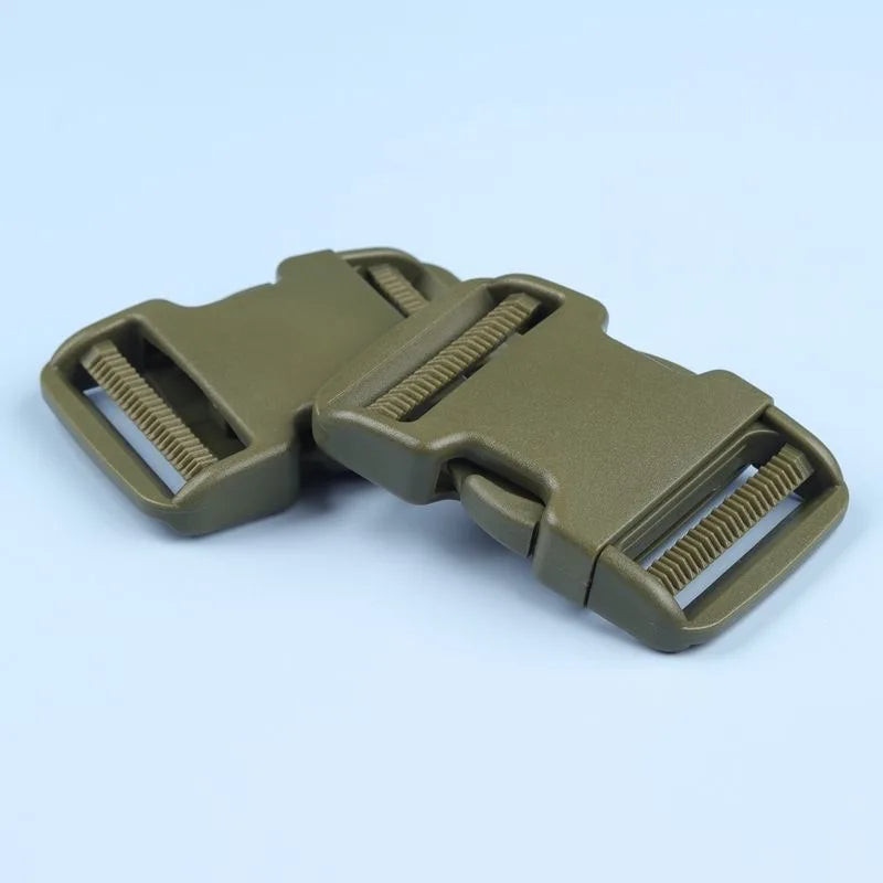 2x Kunststoff Schnallen doppelt verstellbar 20-50mm für Rucksack Gürtel