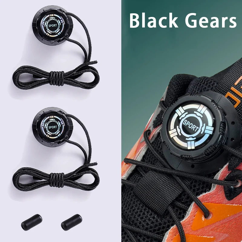 Automatische Schnürsenkel mit Drehverschluss für schnelles Anziehen