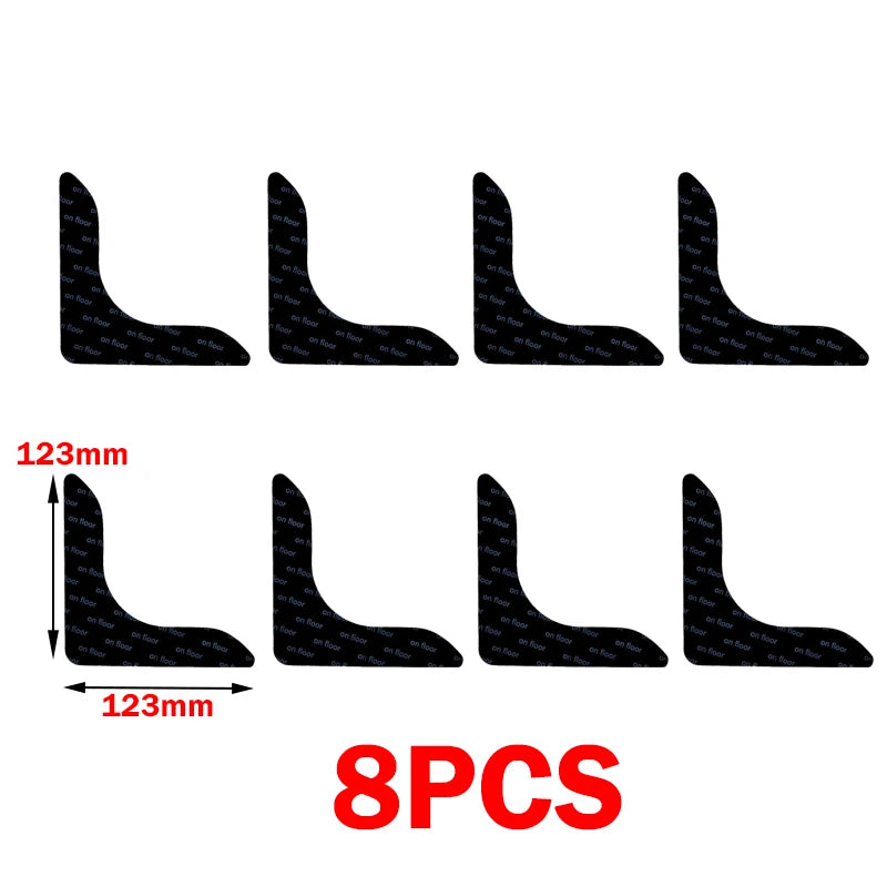 Rutschfeste Teppich Aufkleber Waschbar Anti Curling Patch für Bodenteppiche