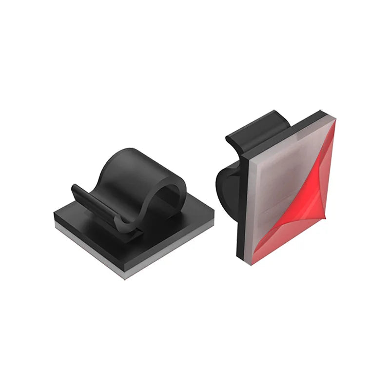 Selbstklebende Kabelklemmen Kunststoff für Kabelmanagement Zuhause Büro Auto