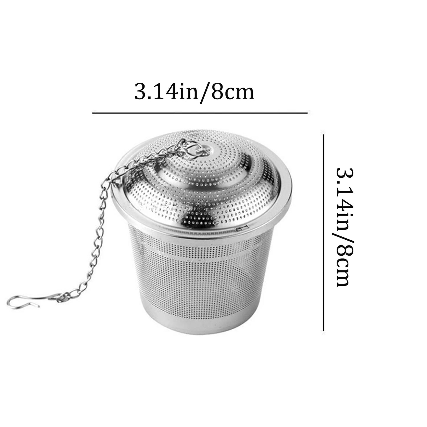 Edelstahl Tee Gewürz Sieb Set Wiederverwendbar Mesh Filter Infuser Küche