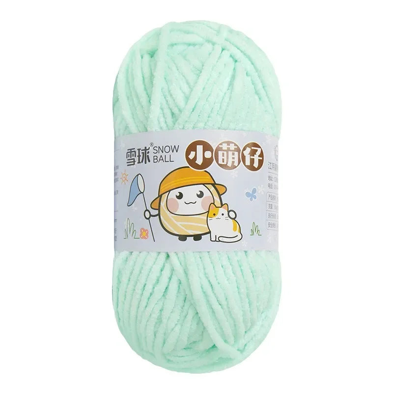 Weiches dickes Chenille Strickgarn 50g für DIY Schal Mütze Pullover