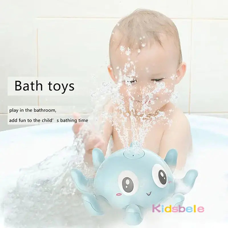 Leuchtendes musikalisches Baby-Badespielzeug mit Wasserspray
