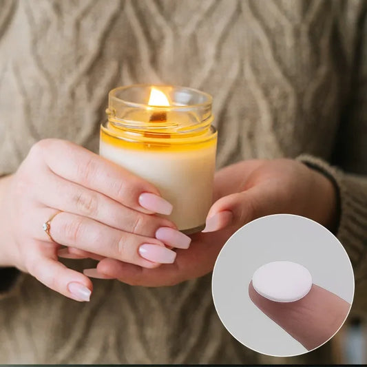 Kerze Docht Aufkleber 100 oder 1000 Stück Weiß doppelseitiges Klebeband