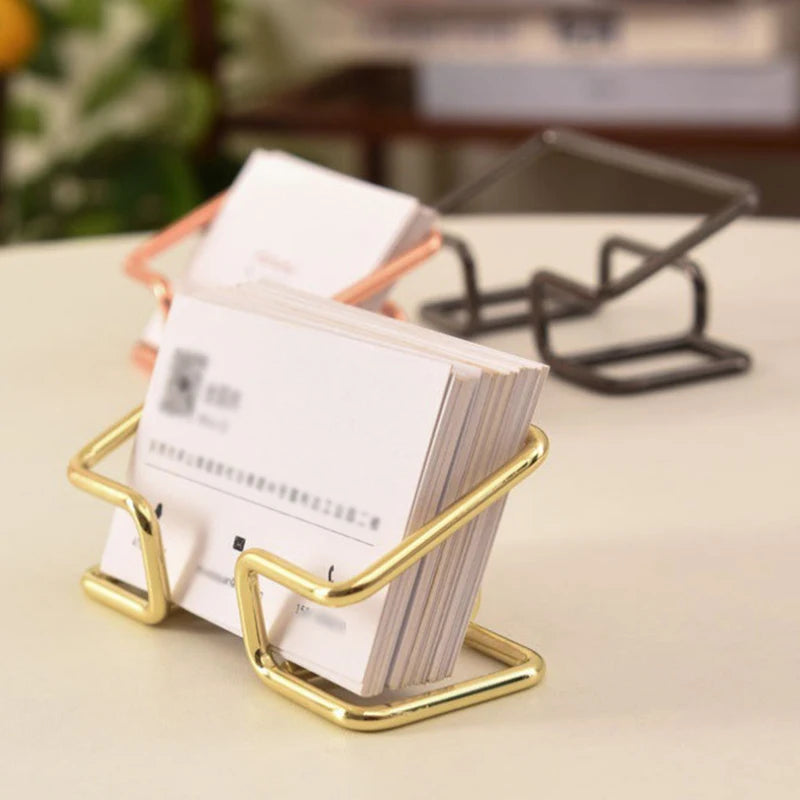 Metall Visitenkartenhalter für Schreibtisch mit stilvollem Design