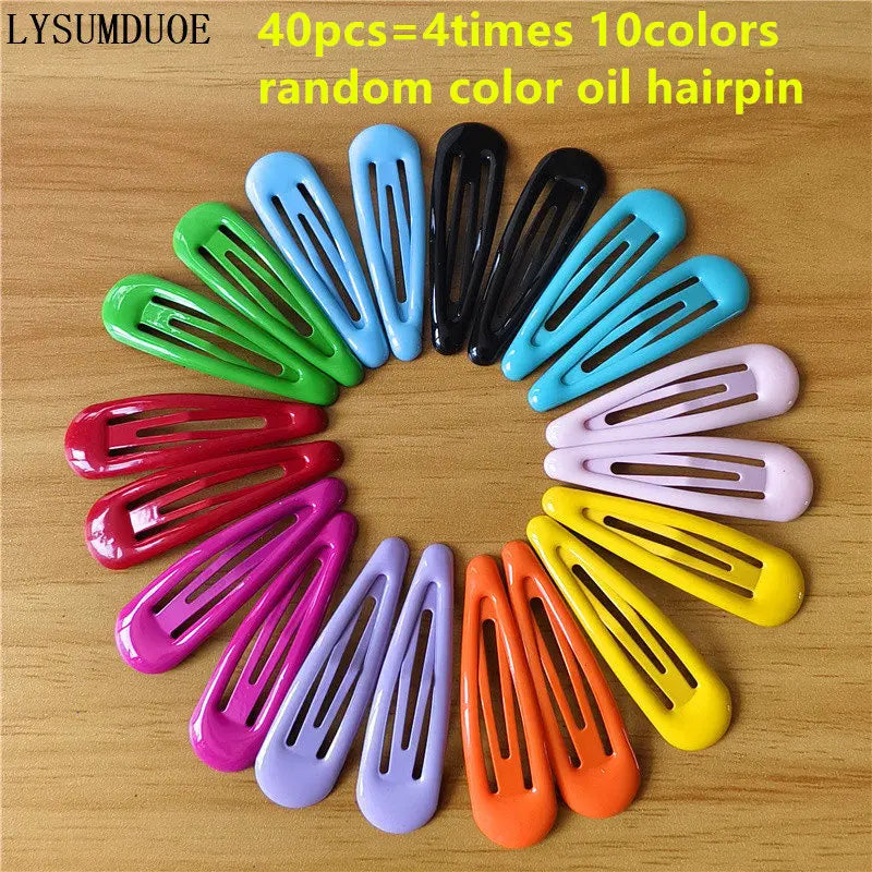 40 bunte Haarspangen für Mädchen – Süße Cartoon BB Clips