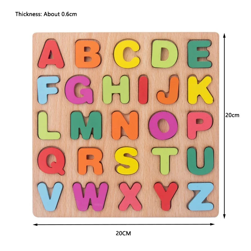 Montessori Holzpuzzle Formen Lernspielzeug für Kleinkinder