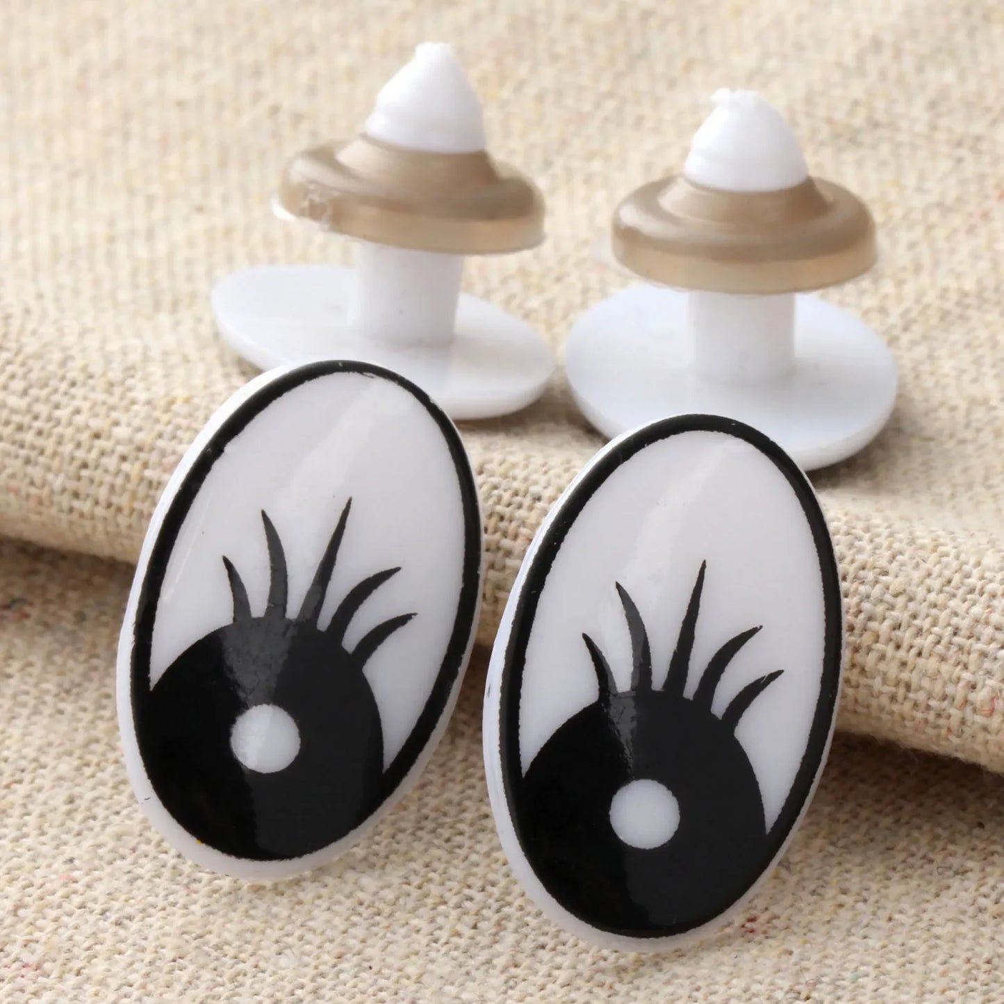 10 Kunststoff Sicherheitsaugen mit Unterlegscheiben für DIY Puppen Spielzeug