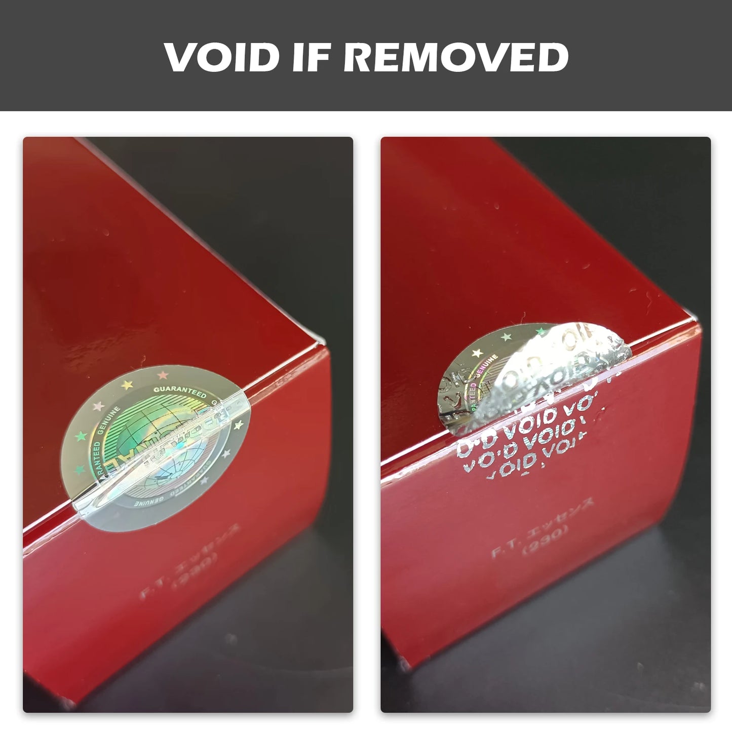 Runder manipulationssicherer Hologrammaufkleber mit Erd-Motiv