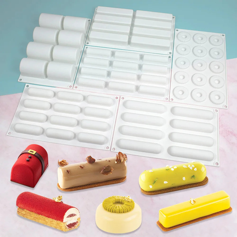 Ovale Silikon Mousse Kuchenform für hausgemachte Desserts