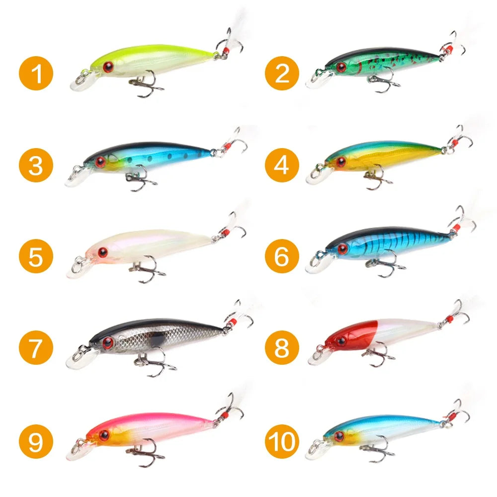 Effektiver Laser Minnow Köder 90mm 7,2g für Süß- und Salzwasser