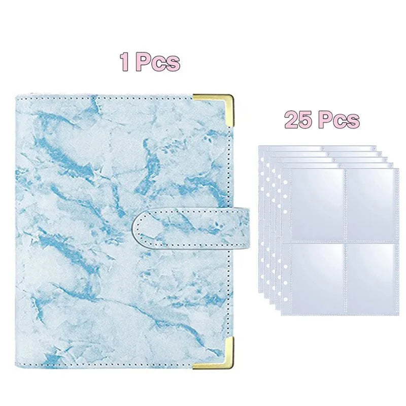 A5 Loseblatt Fotokarten Binder mit 25 Seiten für Kpop Idolkarten Sammlung