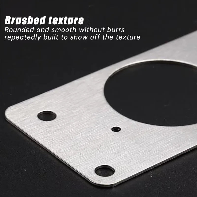 Edelstahl Scharnier Reparaturplatte 47x90 mm für Möbel - Türen