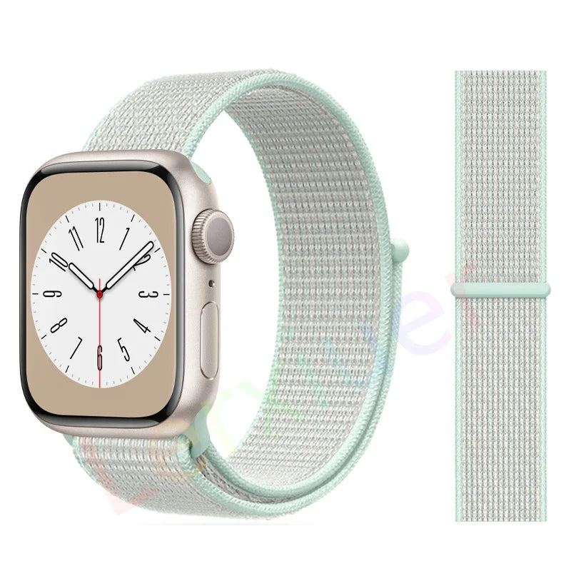 Nylon Schlaufenarmband für Apple Watch alle Serien und Größen
